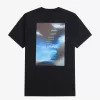 Abstract Graphic Herren T-Shirt Schwarz Weiß