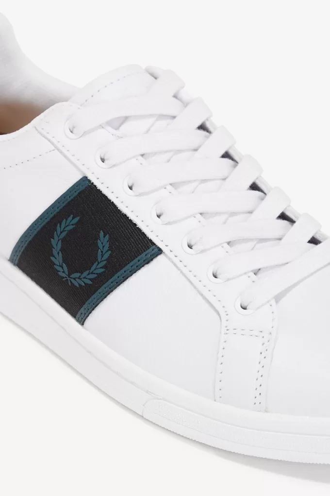 B721 Herren Tennisschuhe Weiß Petrol Blau