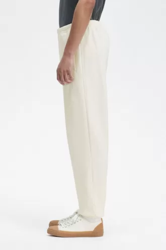 Badge Detail Track Herrenhose Beige