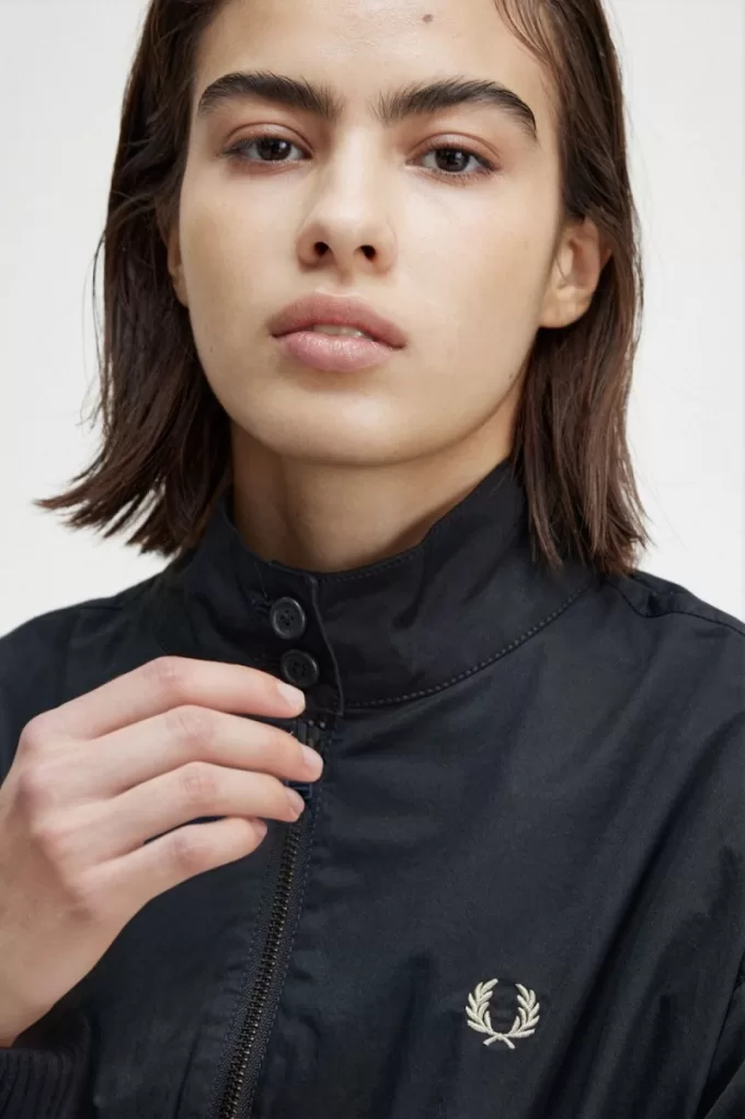 Batwing Zip-Through Damenjacken Marineblau Batwing Zip-Through Damenjacken Marineblau