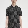Block Graphic Herren-Poloshirt Gunmetal