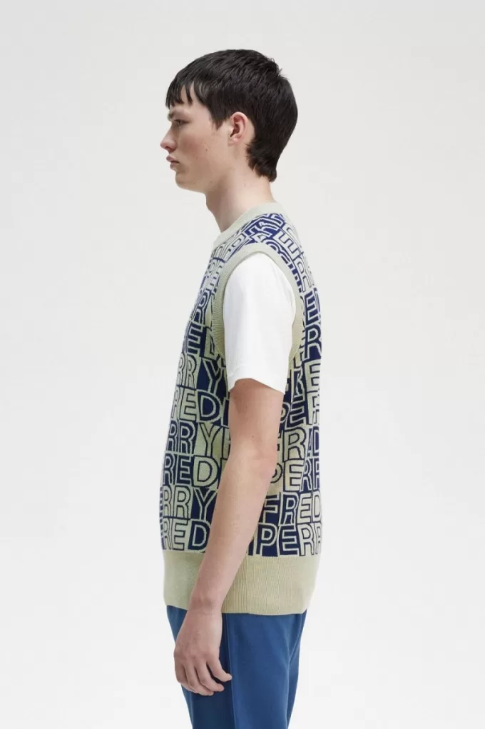 Block Graphic Herren-Tanktops Mint