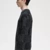 Block Graphic Herrenpullover Gunmetal