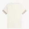 Bold Tipped Piqué Herren-T-Shirt Beige