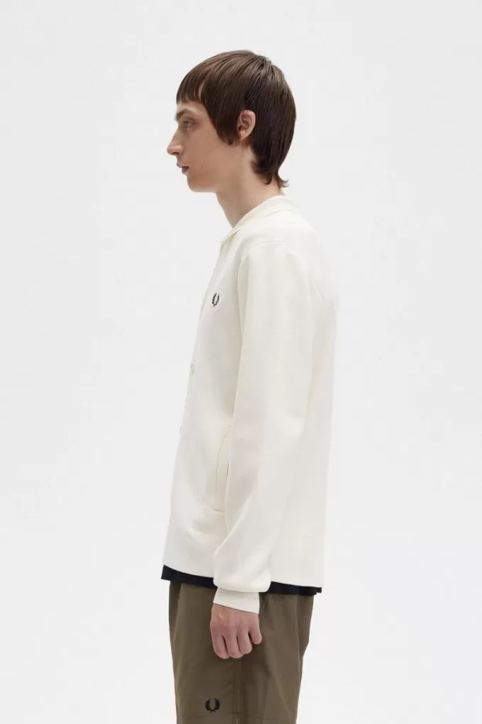 Button-Through-Strickhemd für Herren in Beige Button-Through-Strickhemd für Herren in Beige