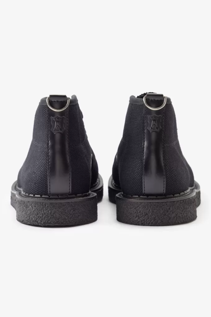 Canvas Monkey Damenstiefel Schwarz