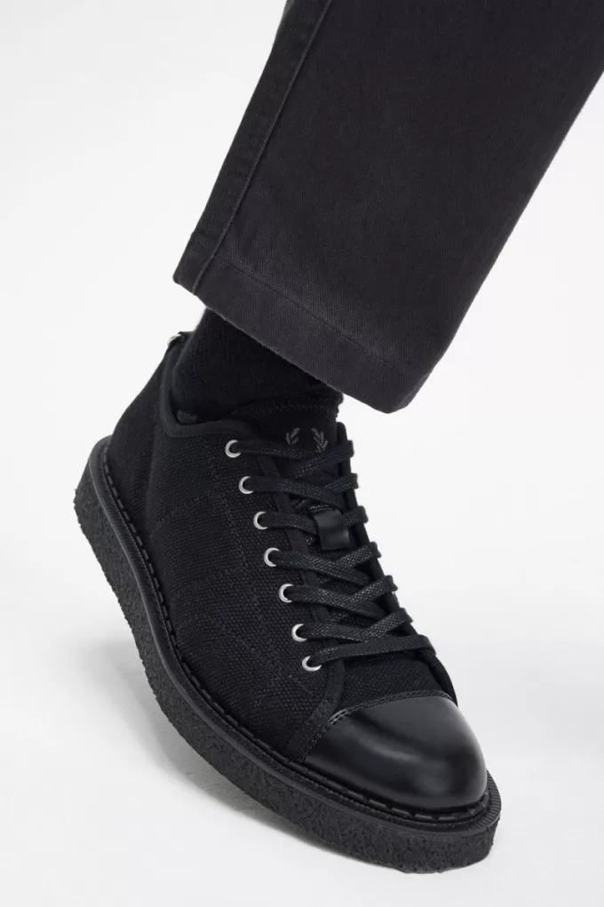 Canvas Monkey Herren-Plimsolls Schwarz