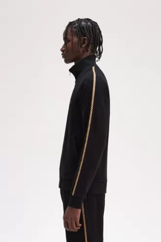 Checkerboard Tape Herrenjacken Schwarz