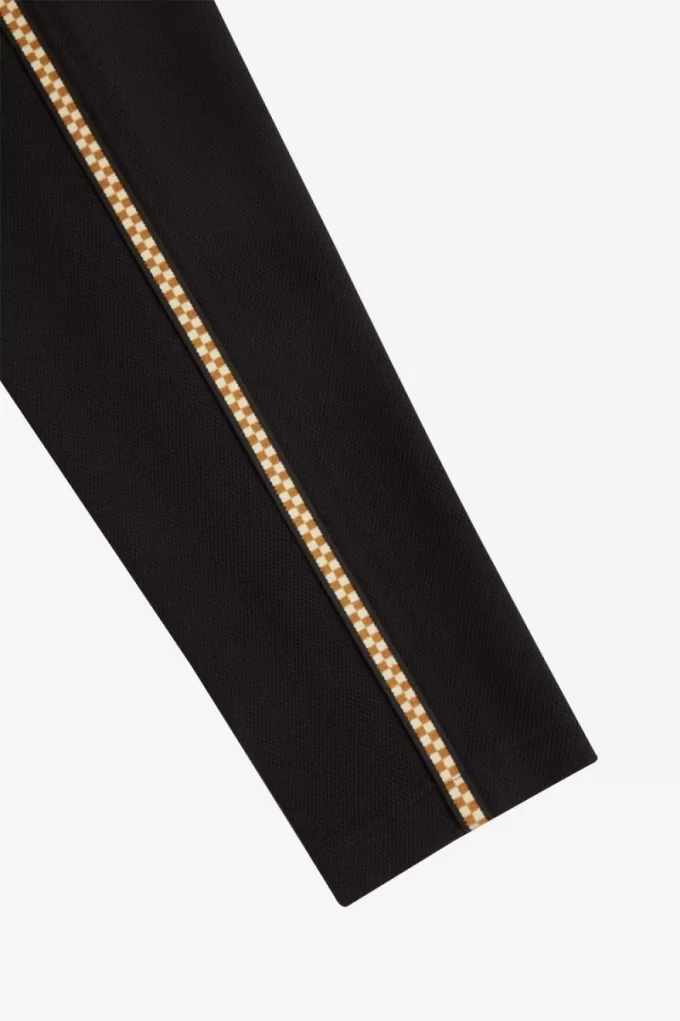 Chequerboard Tape Track Herrenhose Schwarz