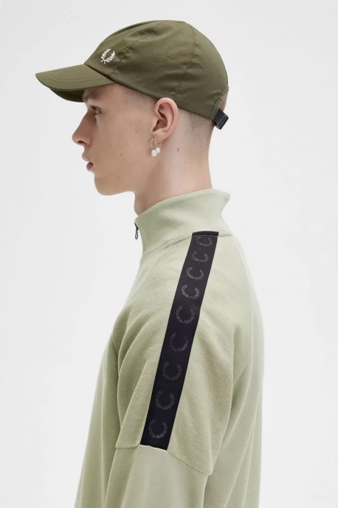 Circle Branding Half-Zip Herren Sweatshirts Mint