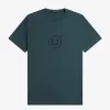Circle Branding Herren T-Shirt Petrolblau