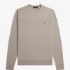 Classic Crew Neck Herrenpullover Dark Oatmeal
