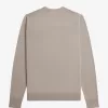 Classic Crew Neck Herrenpullover Dark Oatmeal
