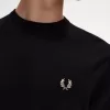 Classic Crew Neck Herrenpullover Schwarz