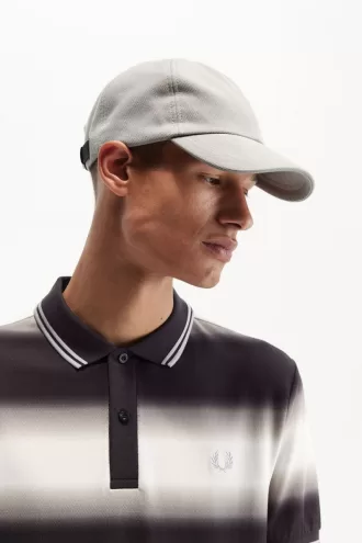 Classic Pique Herrenkappen Grau Schwarz