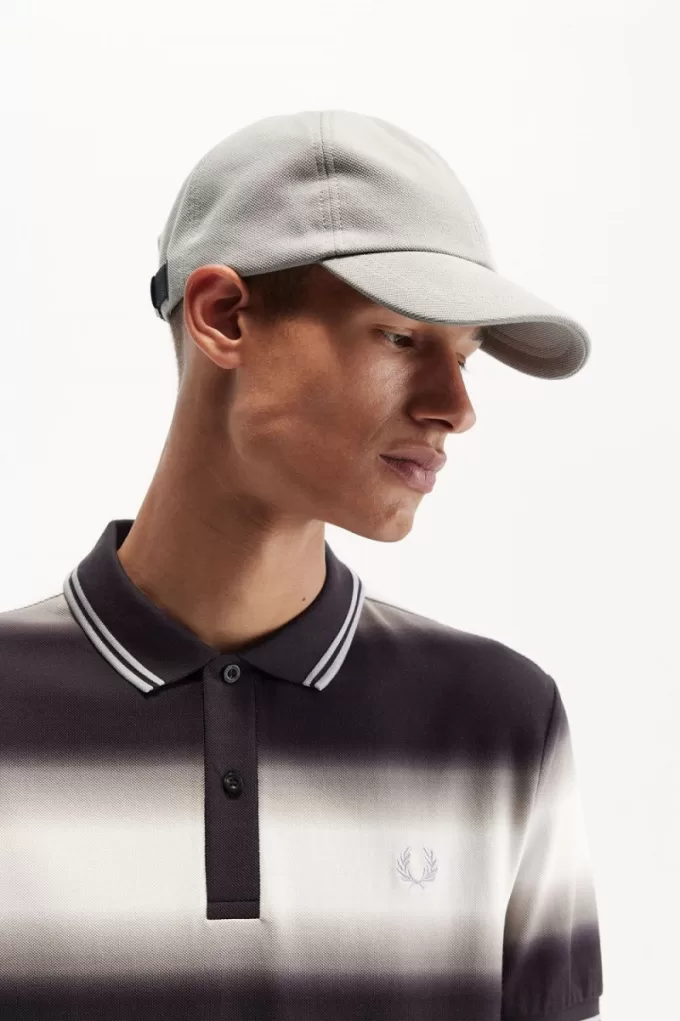 Classic Pique Herrenkappen Grau Schwarz Classic Pique Herrenkappen Grau Schwarz