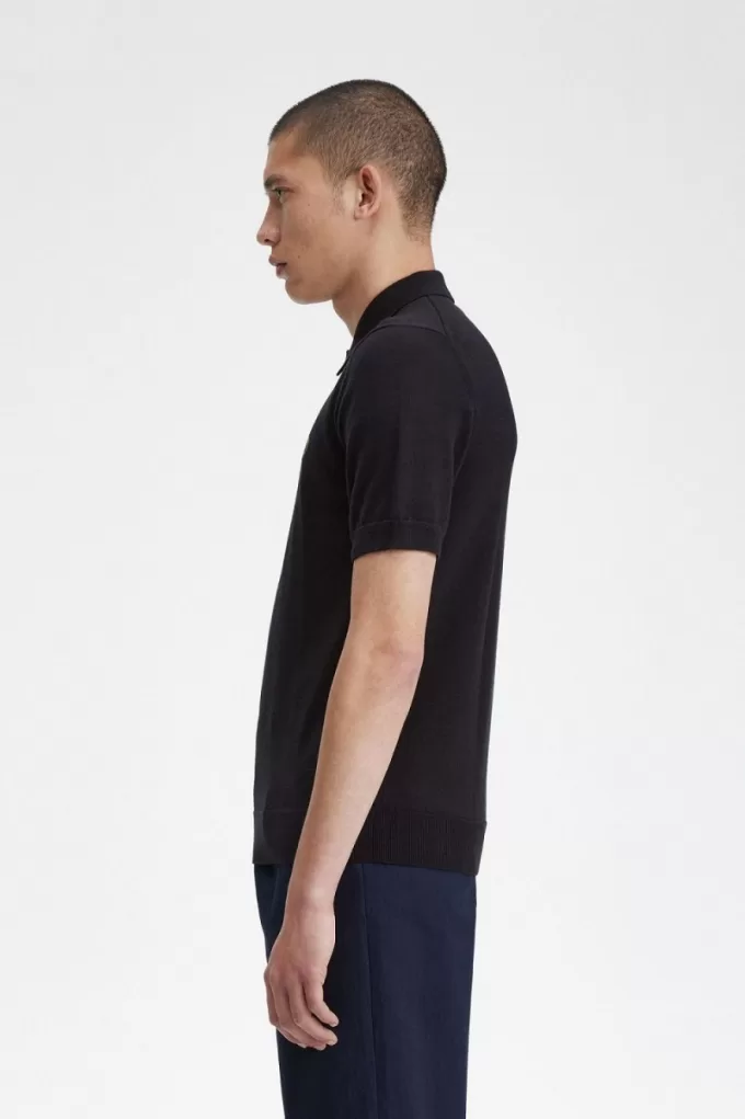 Classic Strickhemd für Herren, Marineblau