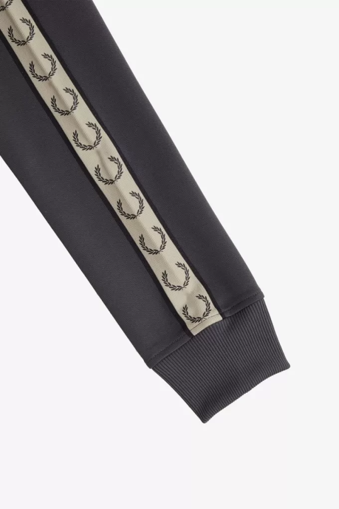 Contrast Tape Herren-Trainingsjacken Anchor Grey Black