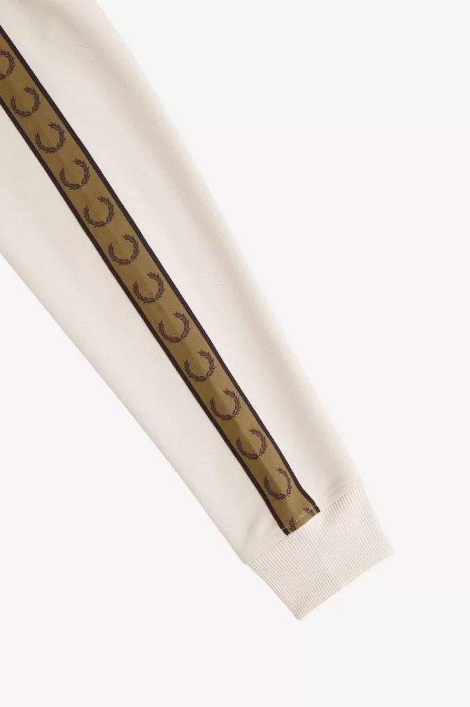 Contrast Tape Herren-Trainingsjacken Haferflockenbraun