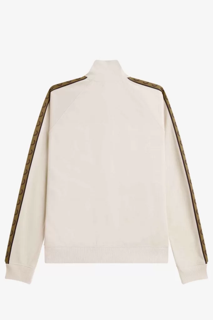 Contrast Tape Herren-Trainingsjacken Haferflockenbraun