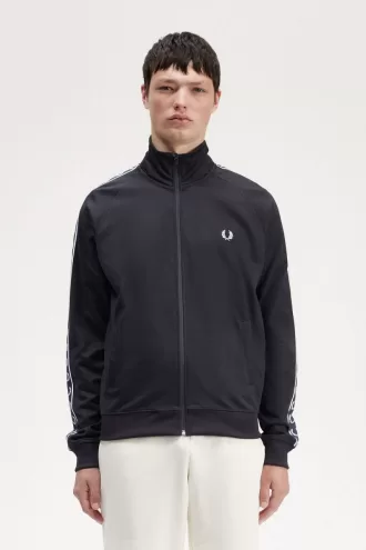 Contrast Tape Herren-Trainingsjacken Navy Navy