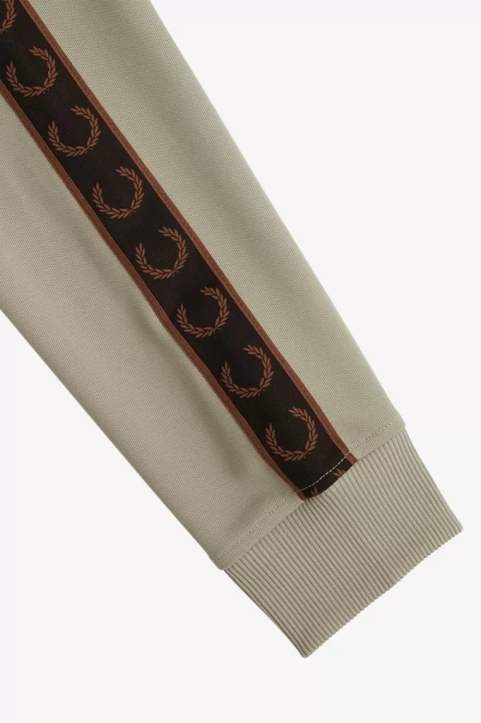 Contrast Tape Herren-Trainingsjacken, warmes Grau und Dunkelrot