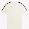 Contrast Tape Ringer Herren T-Shirt Beige Whisky Braun