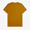 Contrast Tape Ringer Herren T-Shirt Dunkelkaffeebraun Contrast Tape Ringer Herren T-Shirt Dunkelkaffeebraun