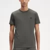Contrast Tape Ringer Herren T-Shirt Feldgrün Feldgrün Contrast Tape Ringer Herren T-Shirt Feldgrün Feldgrün