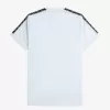 Contrast Tape Ringer Herren T-Shirt Light Aqua Warm Grey Contrast Tape Ringer Herren T-Shirt Light Aqua Warm Grey