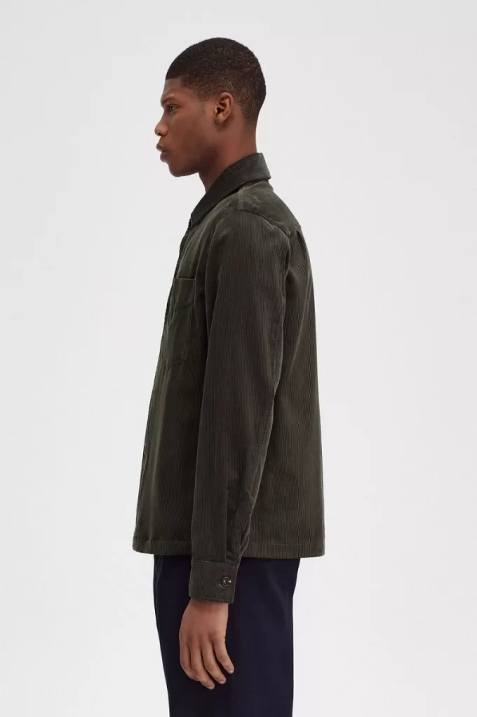 Cord Herrenhemd Field Green Cord Herrenhemd Field Green