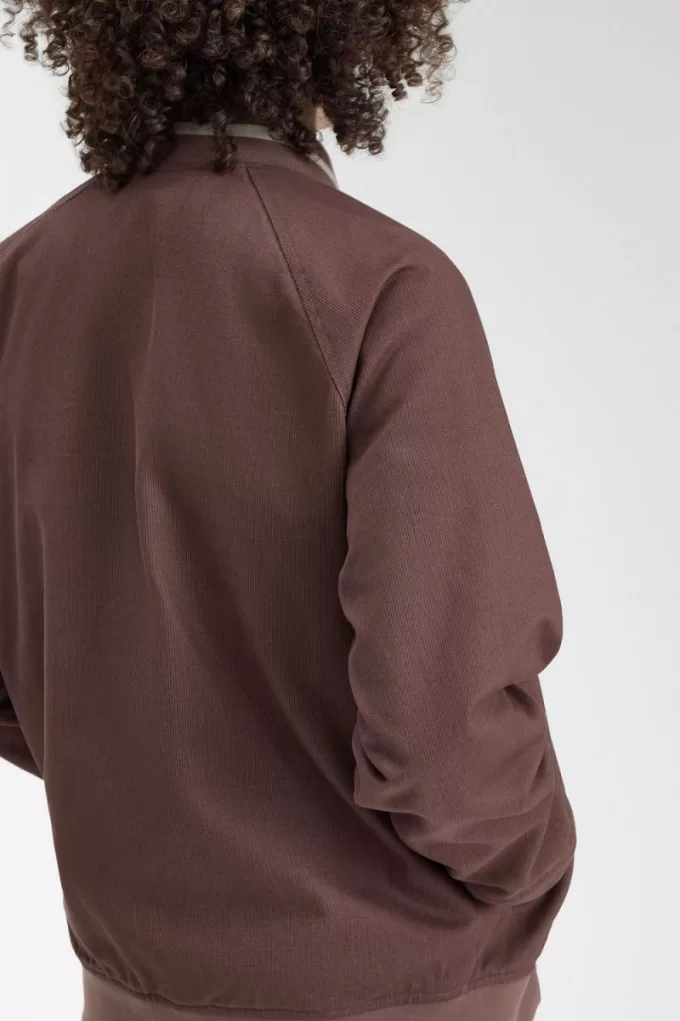 Corduroy Tennis Bomber Herrenjacken Dunkelrot