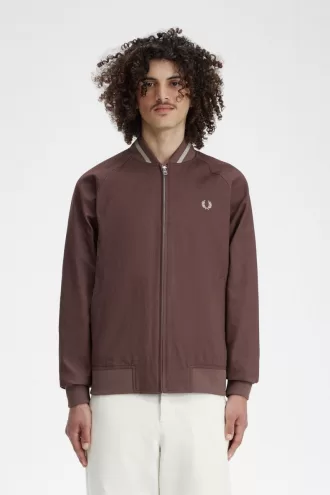 Corduroy Tennis Bomber Herrenjacken Dunkelrot