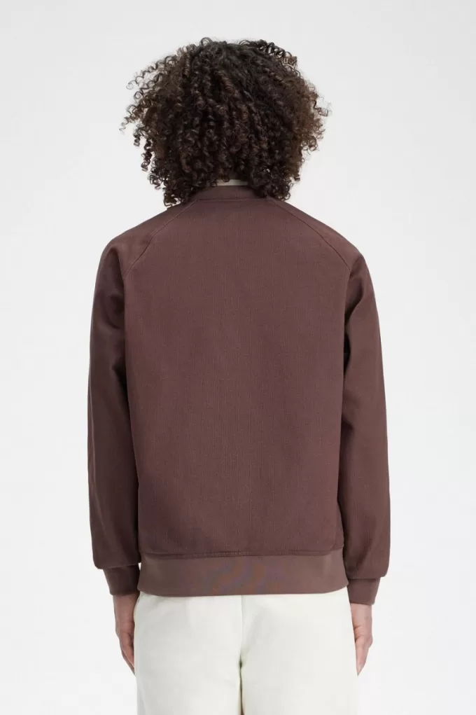 Corduroy Tennis Bomber Herrenjacken Dunkelrot