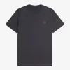 Crew Neck Herren T-Shirt Anchor Grey Dark Coffee