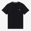 Crew Neck Herren T-Shirt Schwarz