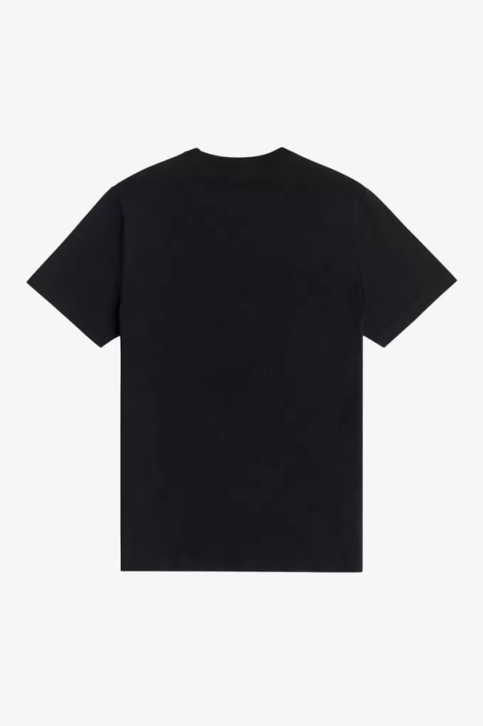 Crew Neck Herren T-Shirt Schwarz