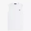Crew Neck Vest Herren T-Shirt Weiß