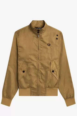 Damenjacken mit bedrucktem Futter und Reißverschluss in Grün