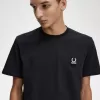 Emaille Pin Herren T-Shirt Schwarz