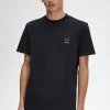 Emaille Pin Herren T-Shirt Schwarz