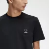 Emaille Pin Herren T-Shirt Schwarz