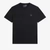 Emaille Pin Herren T-Shirt Schwarz