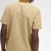 Fine Stripe Heavyweight Herren T-Shirt Oatmeal Dark Coffee Fine Stripe Heavyweight Herren T-Shirt Oatmeal Dark Coffee