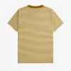 Fine Stripe Heavyweight Herren T-Shirt Oatmeal Dark Coffee Fine Stripe Heavyweight Herren T-Shirt Oatmeal Dark Coffee