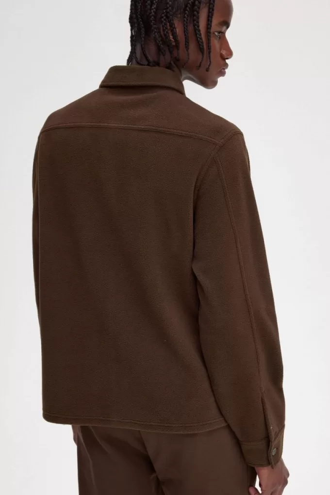 Fleece Herrenhemd Burnt Tobacco Fleece Herrenhemd Burnt Tobacco