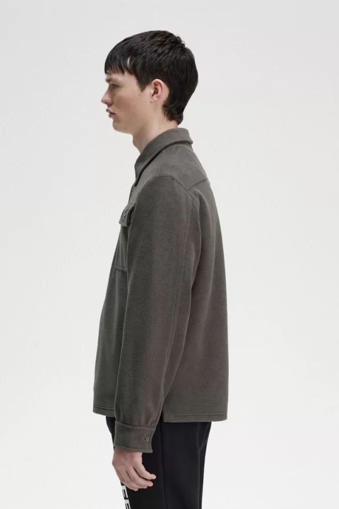 Fleece Herrenhemd Field Green Fleece Herrenhemd Field Green