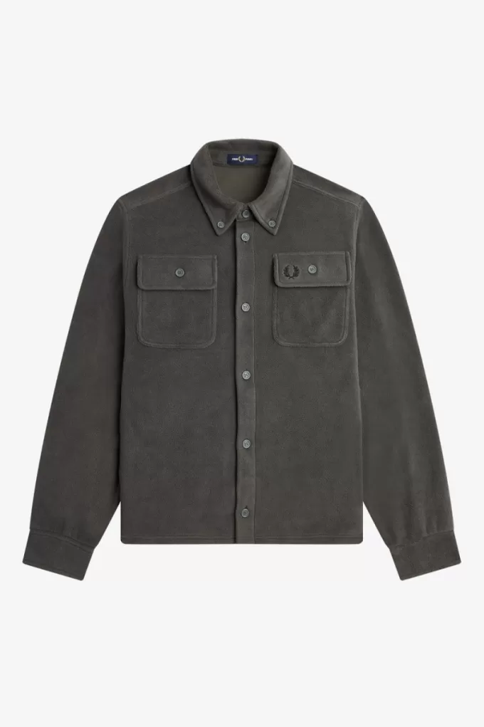 Fleece Herrenhemd Field Green Fleece Herrenhemd Field Green