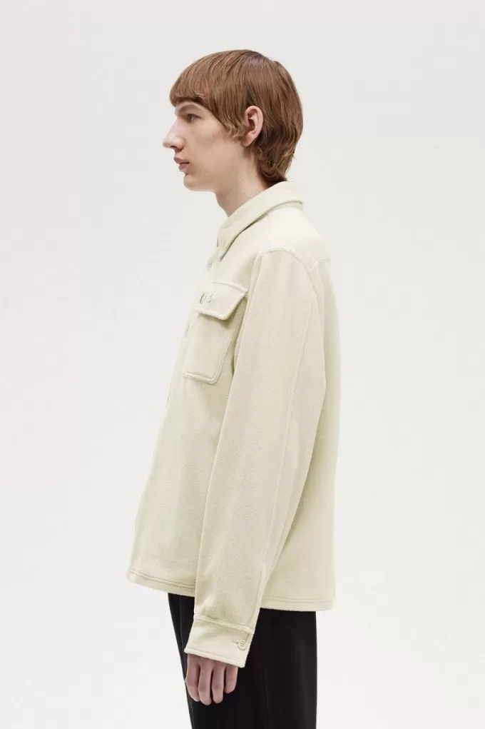 Fleece Herrenhemd Haferflocken