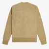 Frottee-Sweatshirt mit Rundhalsausschnitt für Herren, Grün